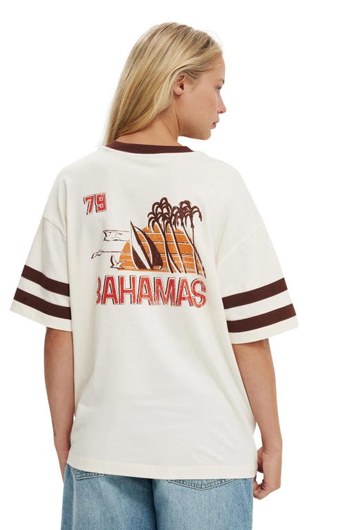 Cotton On The Boxy Graphic Tee In 79 Bahamas Porcelain