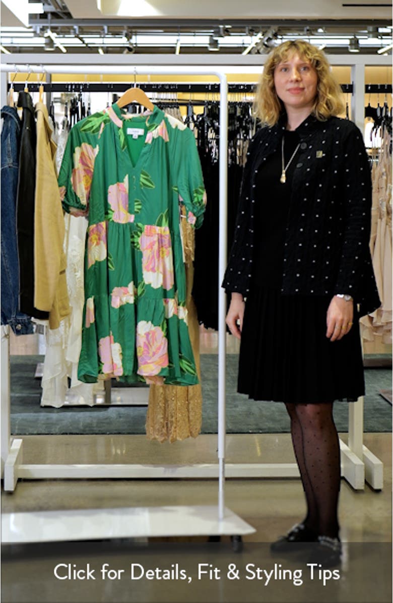 Floral Print Tiered Dress, sales video thumbnail