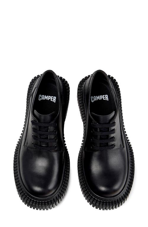 Camper Pix Berlin Lace-up Platform Derby Shoes In Animal Print