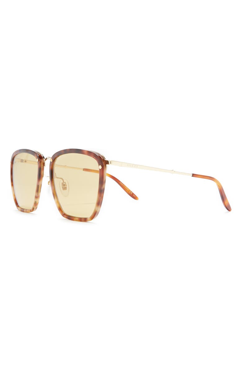 Gucci 56mm Square Sunglasses, Alternate, color,