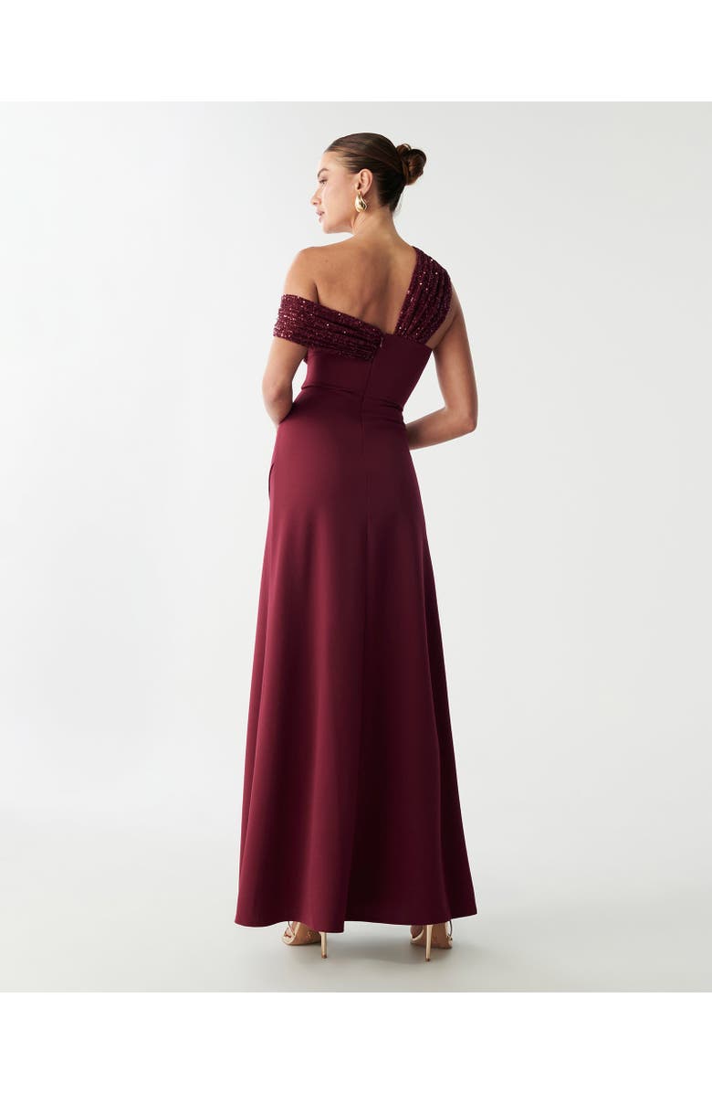 BWLDR Trisha Maxi Dress, Alternate, color, Burgundy