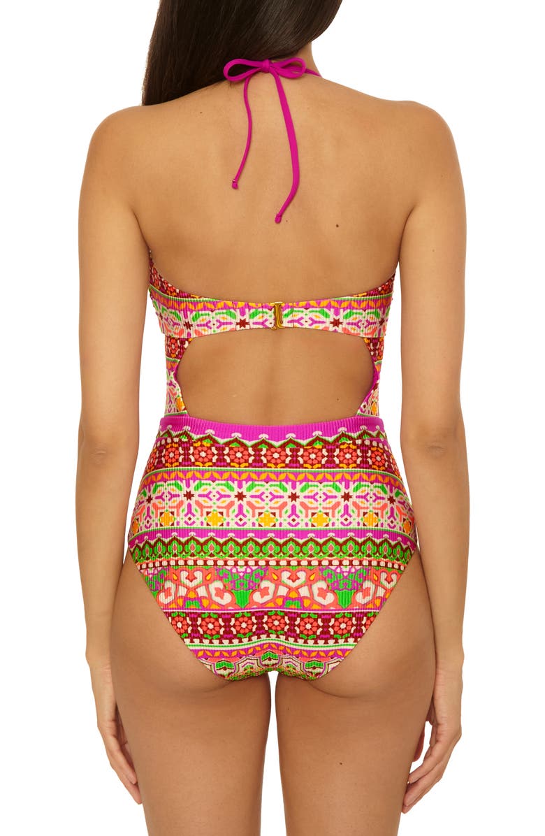 Becca Moroccan Tile One-Piece Swimsuit, Alternate, color, Multi