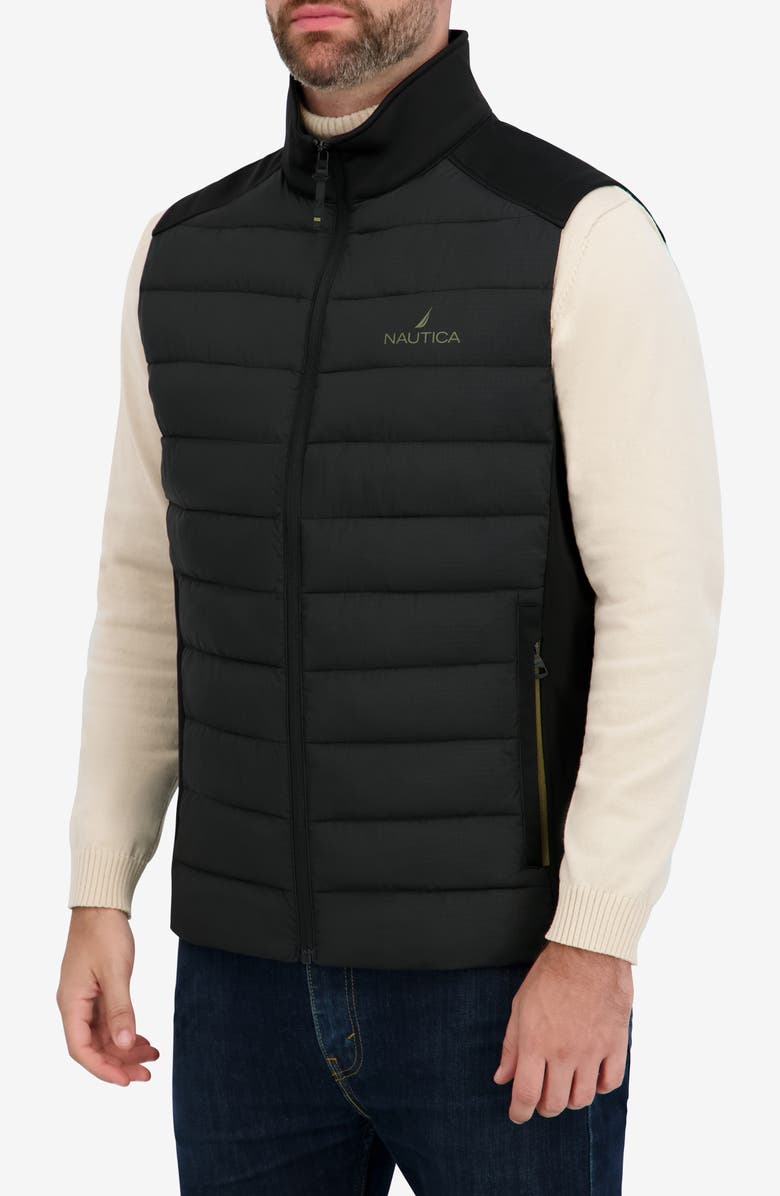 Transitional Mixed Media Puffer Vest