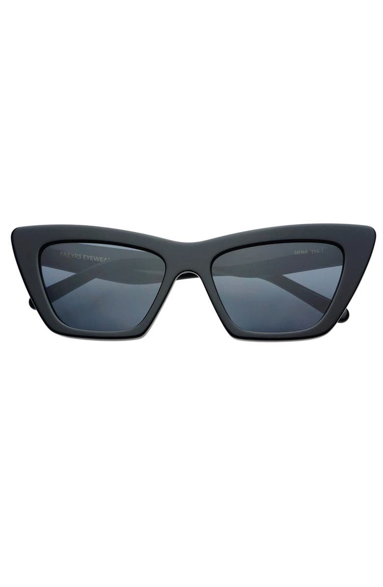 FREYRS Eyewear Siena Cat Eye Sunglasses, Main, color, Black