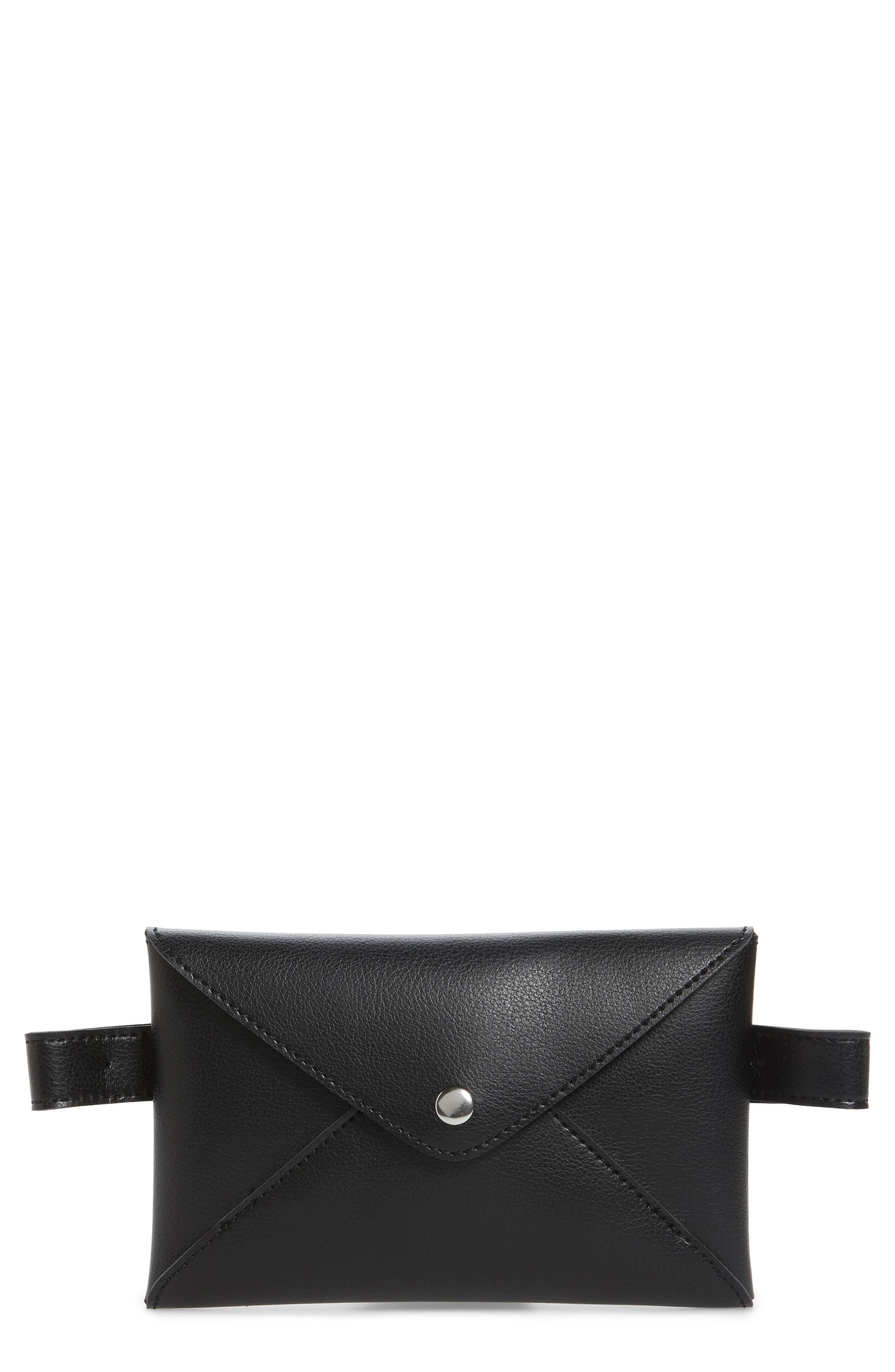 BP. Faux Leather Belt Bag, Main, color, 