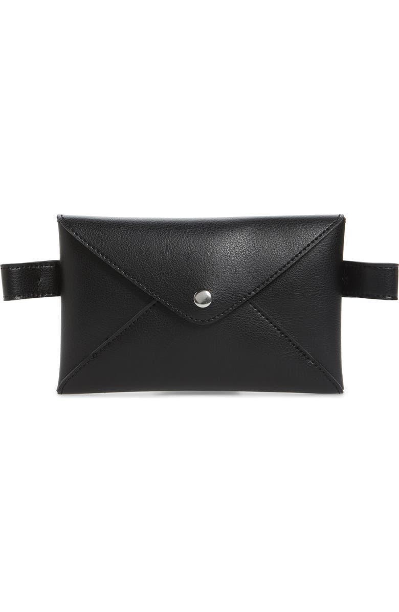 BP. Faux Leather Belt Bag, Main, color,
