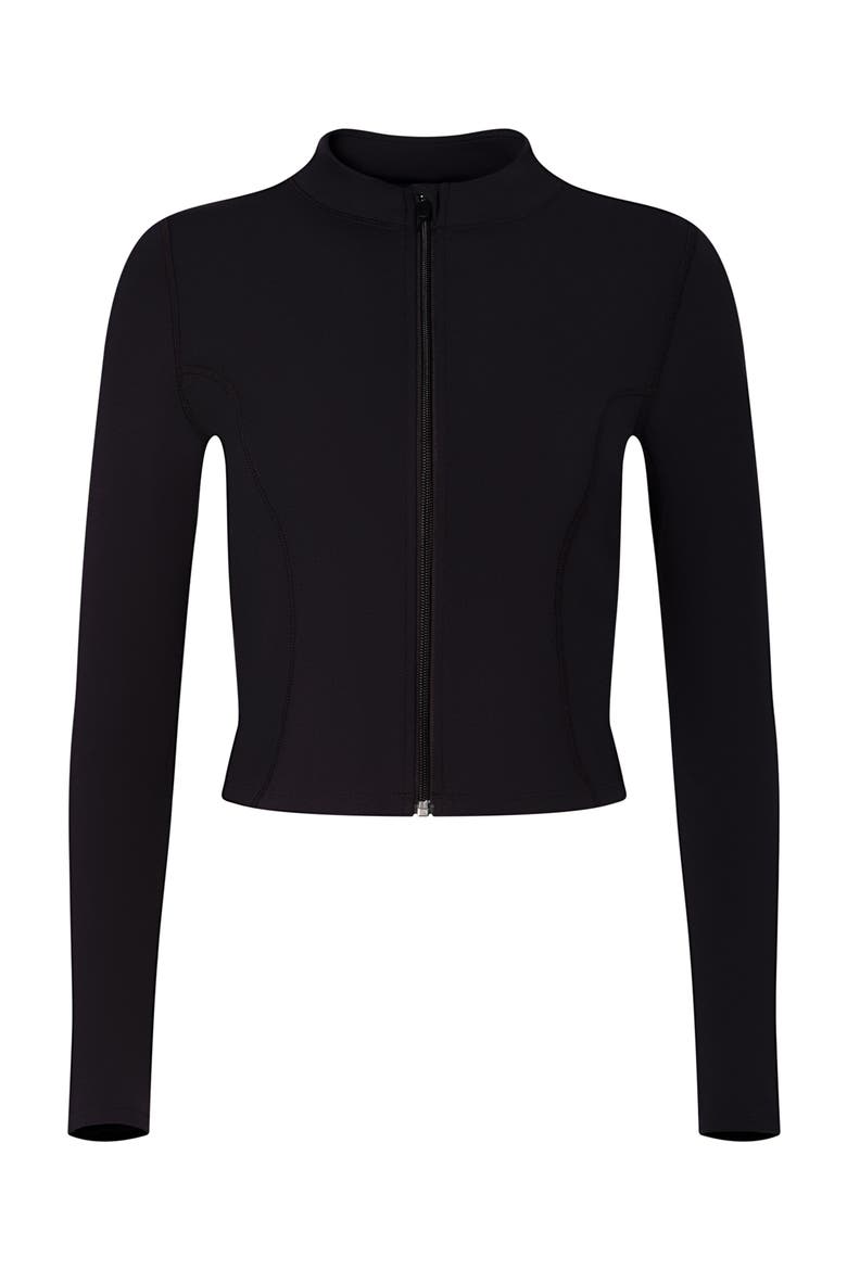 Zip Up Jacket, Alternate, color, Black