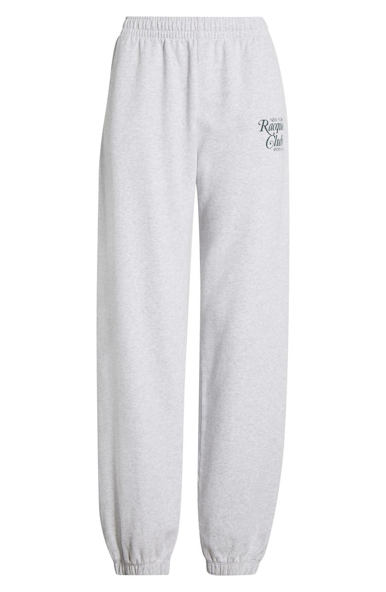 Sporty & Rich New York Racquet Club Fleece Joggers, Alternate, color, Heather Gray