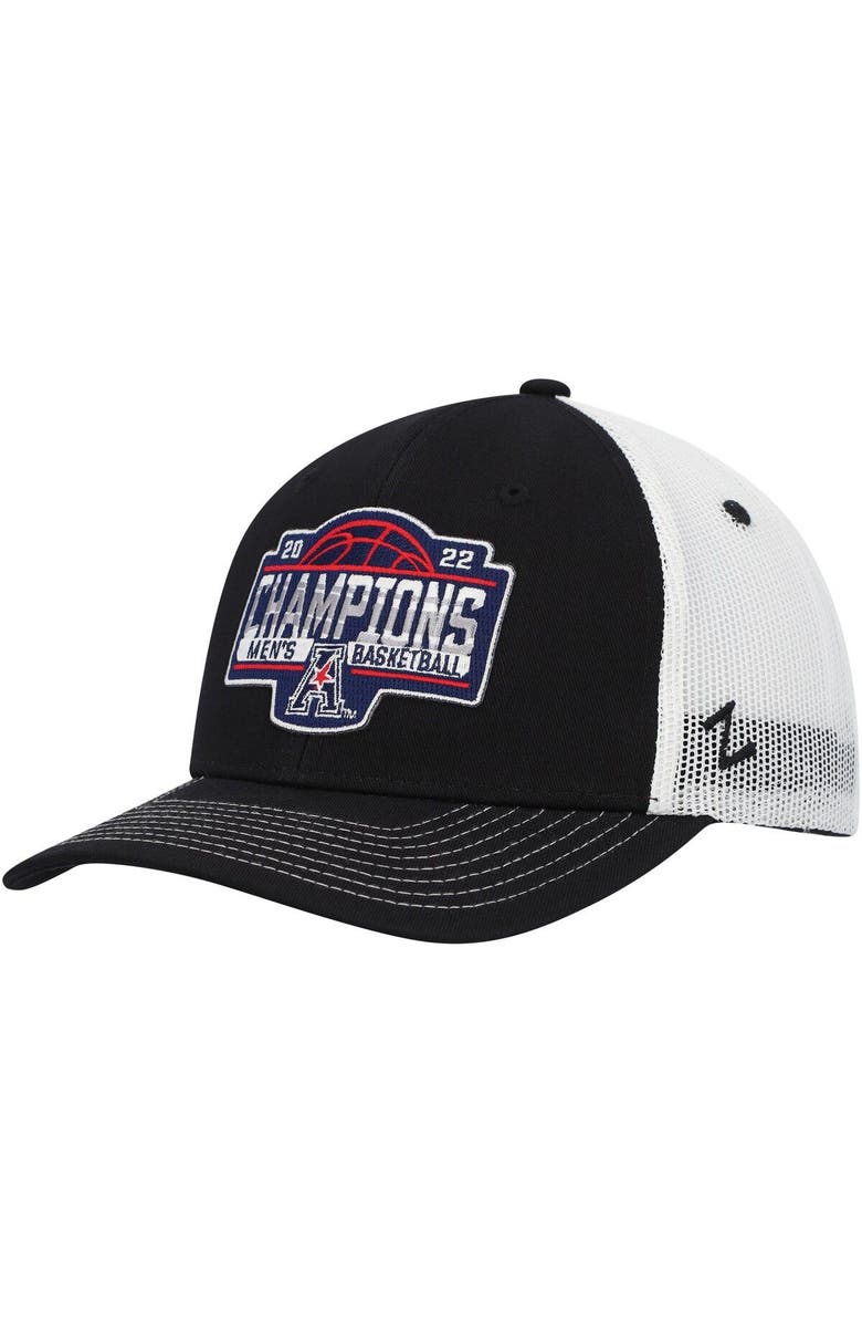 ZEPHYR Men's Zephyr Black/White Houston Cougars 2022 AAC Men's Basketball Conference Tournament Champions Locker Room Adjustable Hat, Alternate, color, 