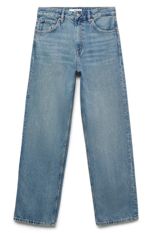 Mango Miami Straight Leg Jeans In Animal Print