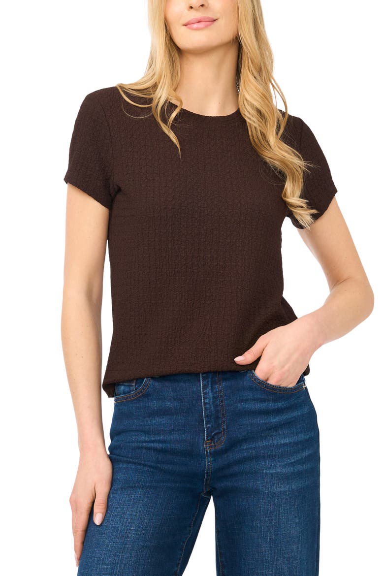 Pucker Crewneck T-Shirt, Main, color, MOLE