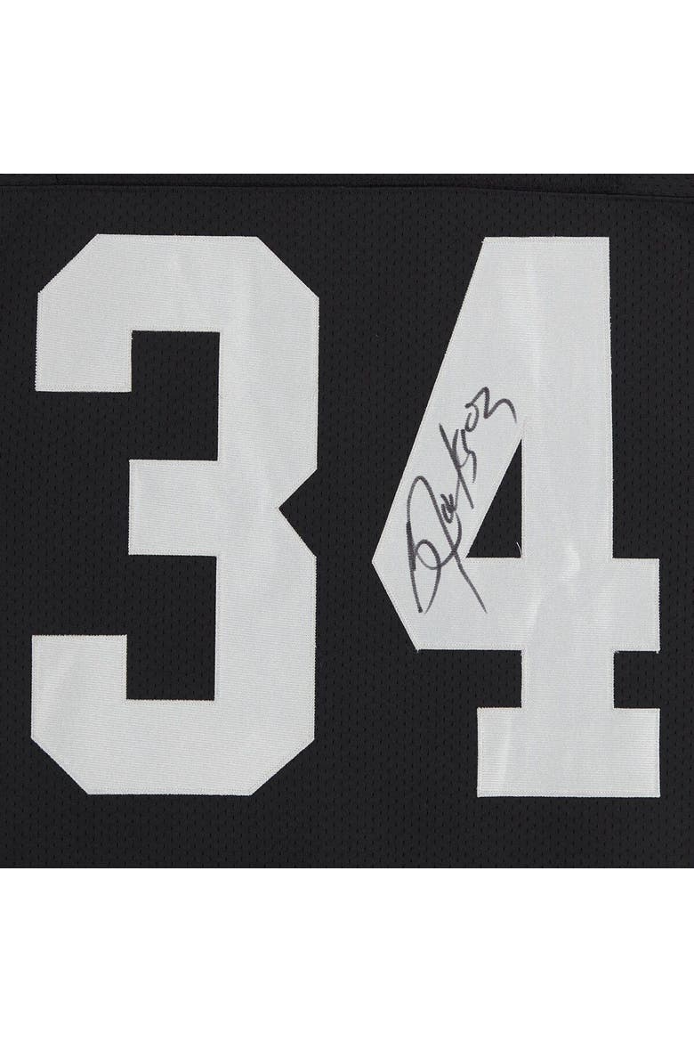 Bo Jackson Las Vegas Raiders Autographed Black Mitchell & Ness Authentic Jersey, Alternate, color, White
