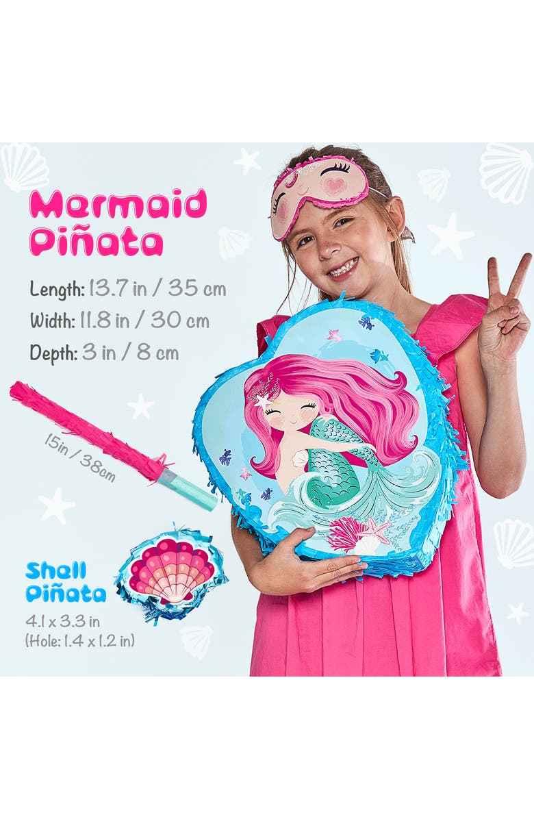 JitteryGit Mermaid-Pinata, Alternate, color, Pink