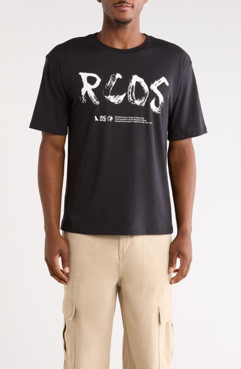 Etching Cotton Graphic T-Shirt