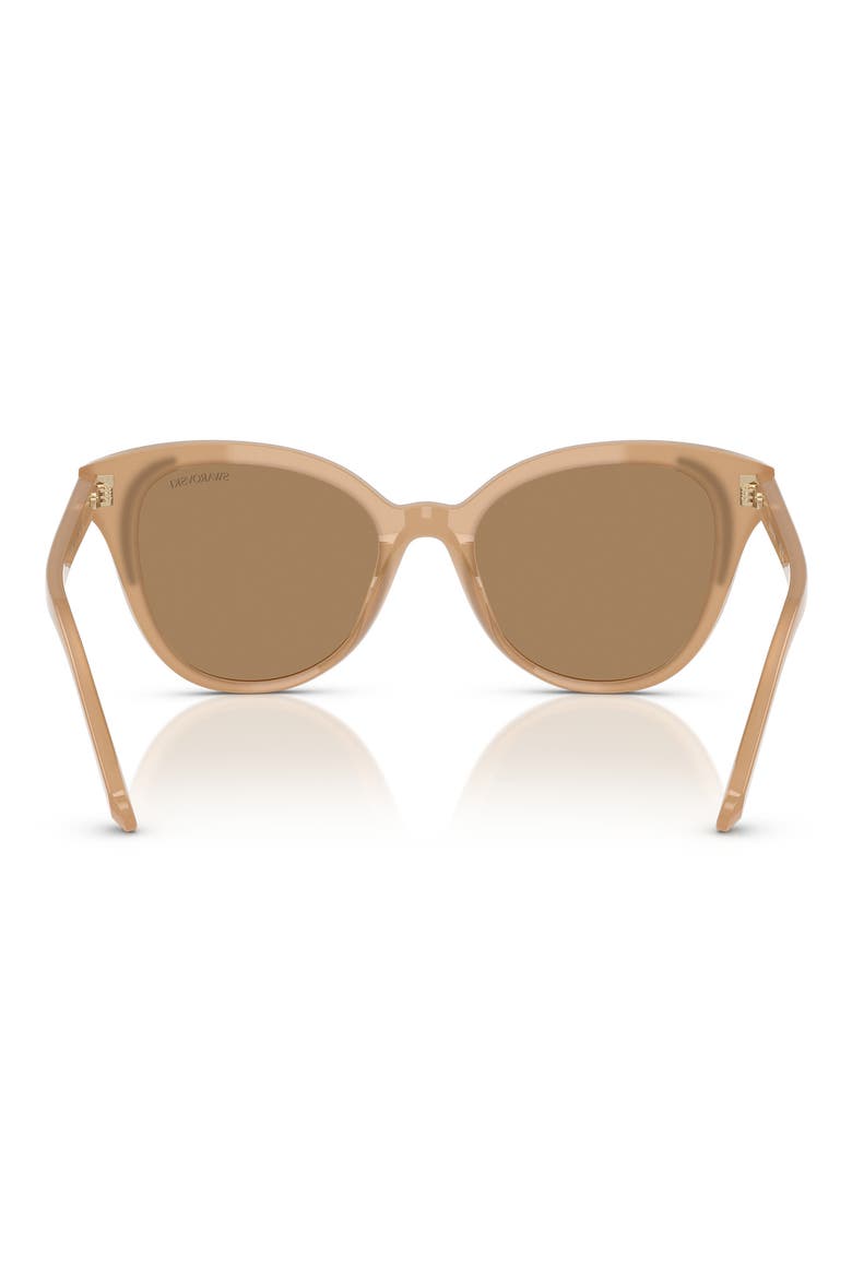 53mm Butterfly Sunglasses, Alternate, color, BROWN WHITE