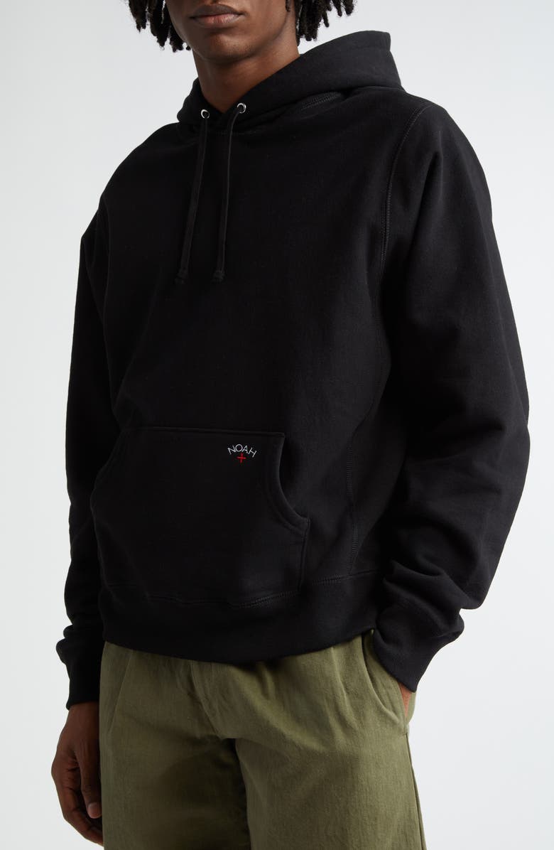 Noah Classic Cotton French Terry Hoodie, Alternate, color, Black