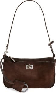 Balenciaga Rodeo Waxed Suede Sling Pouchette