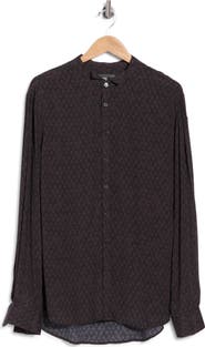John Varvatos Arthur Band Collar Shirt