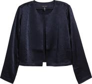 Eileen Fisher Crinkled Satin Crop Jacket