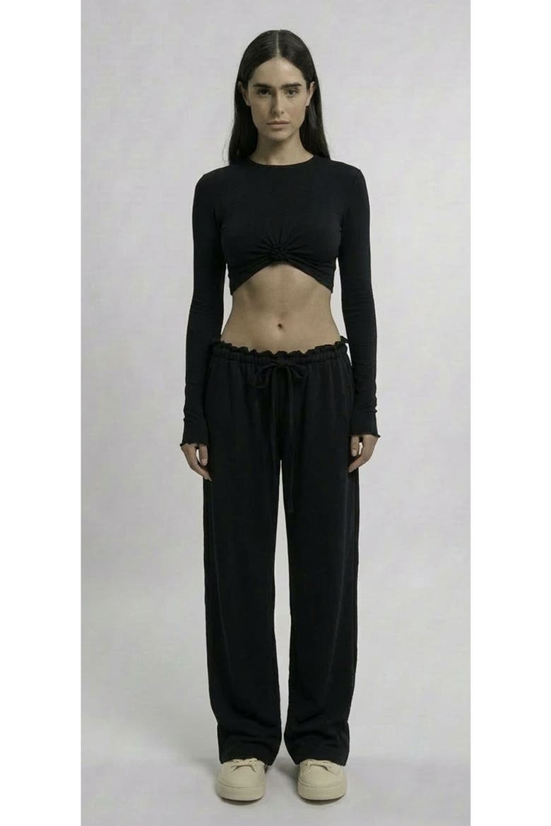 Papper Ripple Pants, Main, color, Black