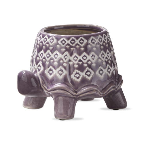 Tag Purple Turtle Planter Terracotta Garden Pot For Summer Decor In Purple
