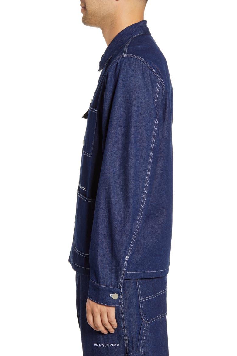 Raw Denim Chore Jacket, Alternate, color, RAW
