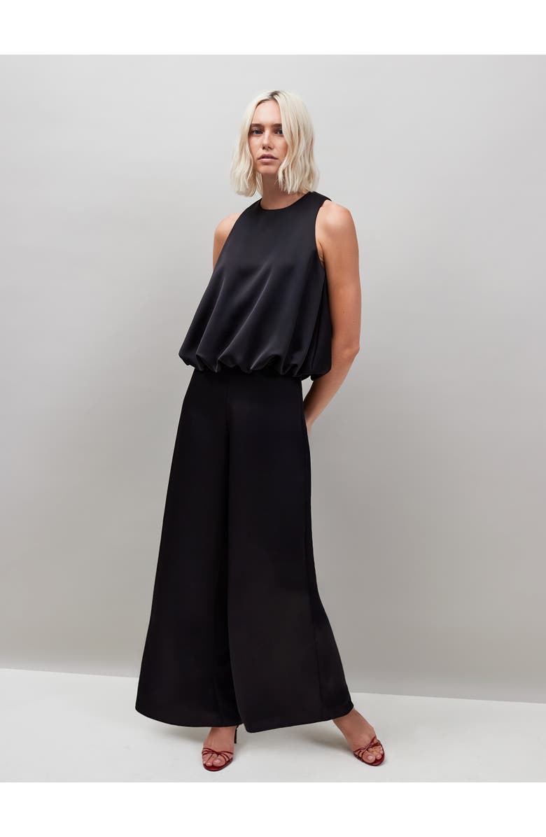 Ro&Zo Sleeveless Bubble Hem Top, Alternate, color, Black