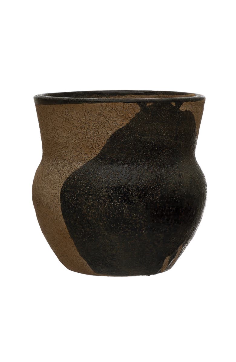 Storied Home Terra-cotta Planter with Design, Brown
Black, Main, color, Black