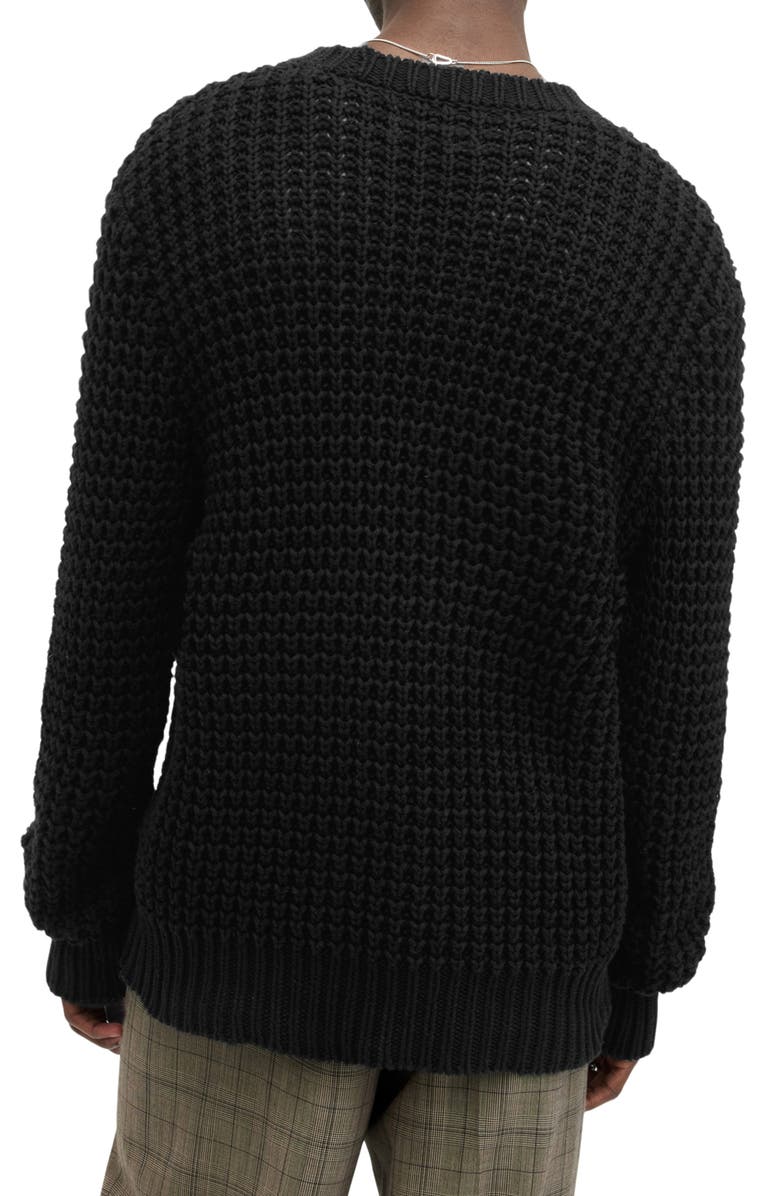 AllSaints Illund Texture Stitch Sweater, Alternate, color, 