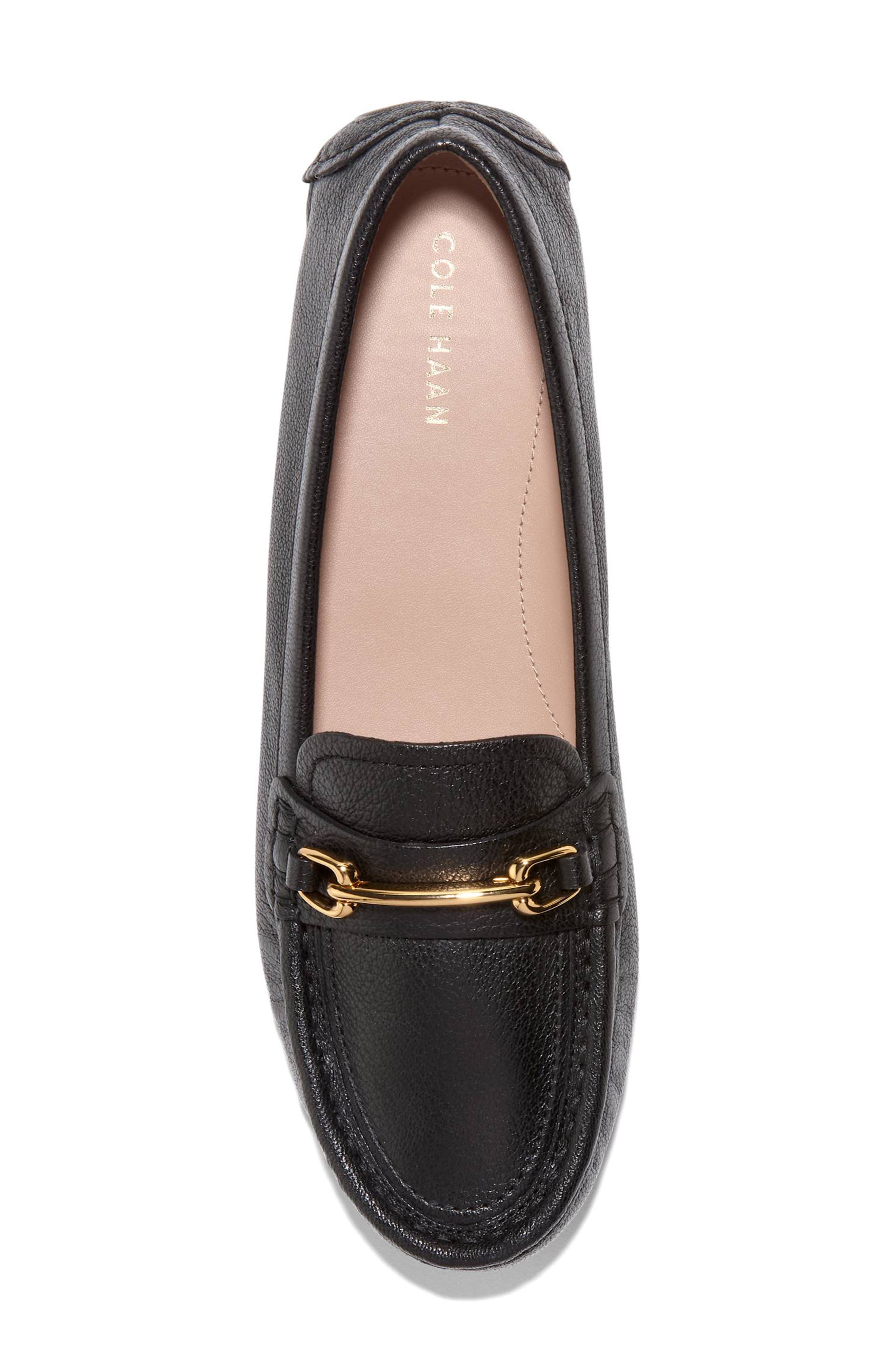 Cole Haan Emeryn Horsebit Driver Loafer, Alternate, color, Black Leather