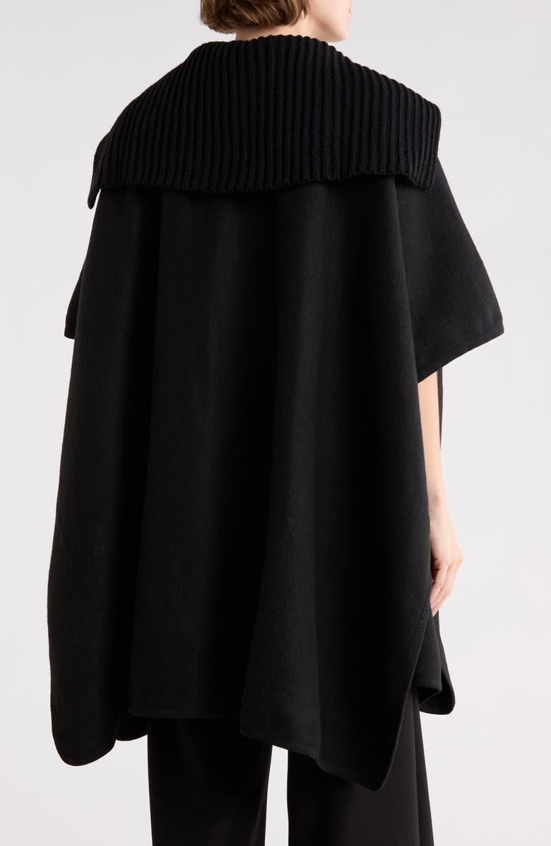 Nanette Lepore Zip Front Ruana, Alternate, color, Black