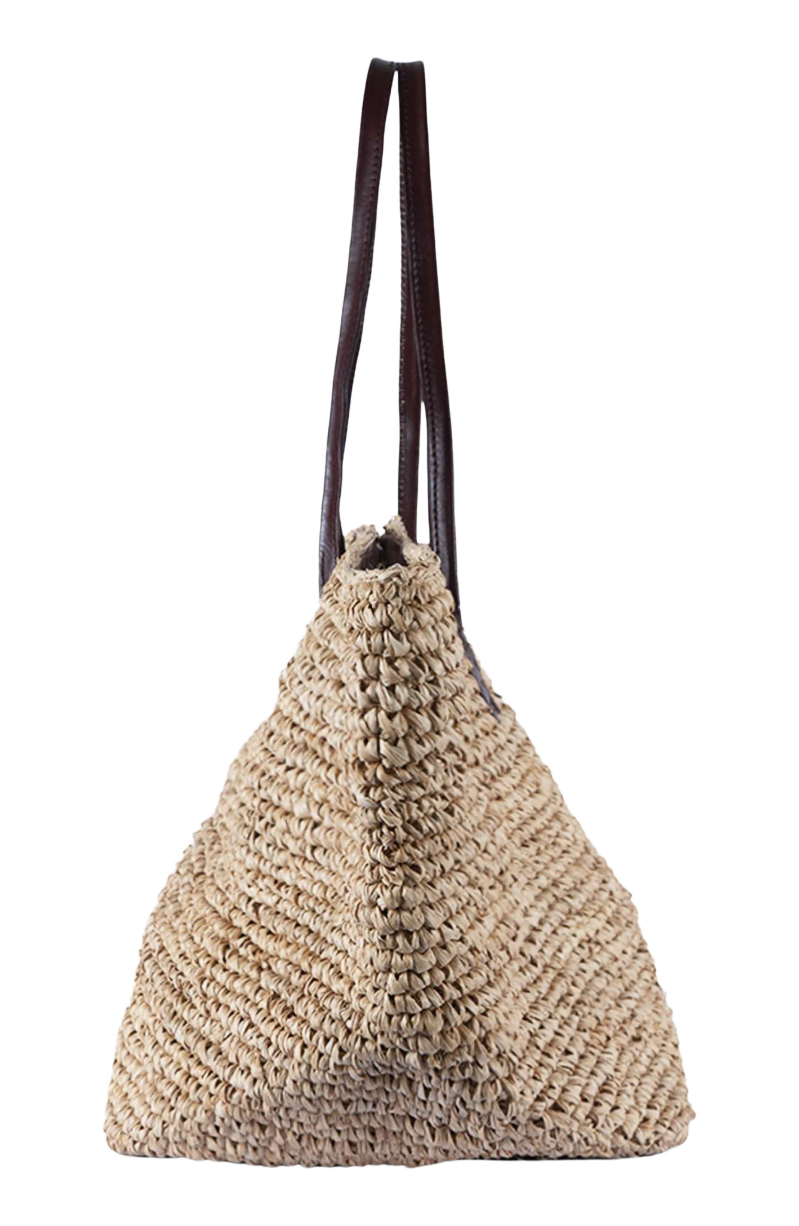 The Wade Raffia Tote, Alternate, color, NATURAL