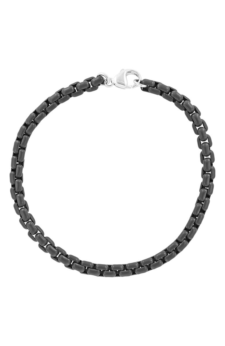 EFFY Sterling Silver Box Chain Bracelet, Main, color,
