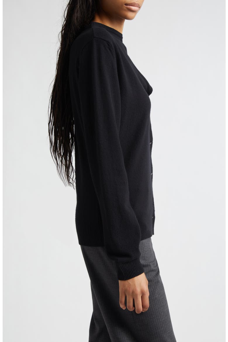 Donalti Extrafine Merino Wool Cardigan, Alternate, color, BLACK