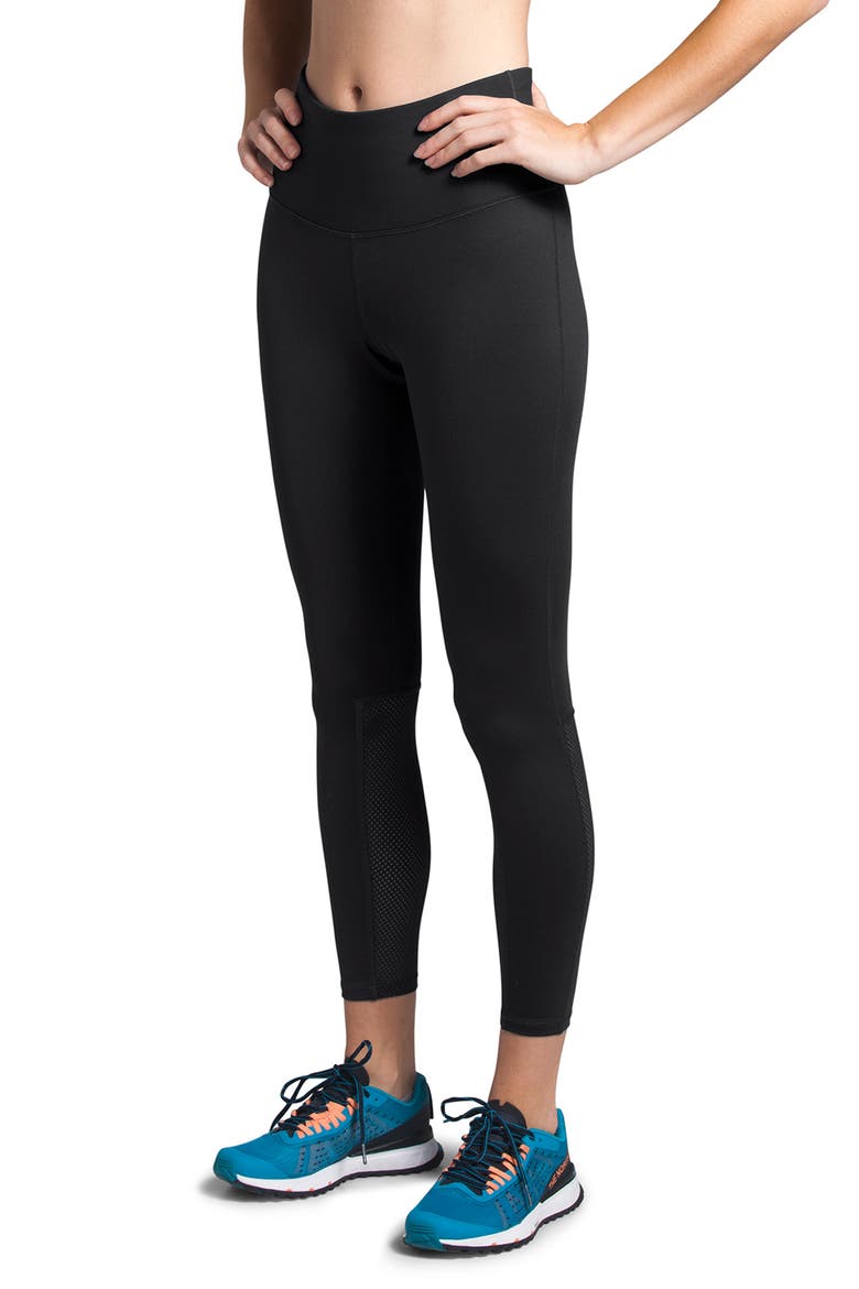 Active Trail Mesh 7/8 Leggings, Alternate, color, BLACK