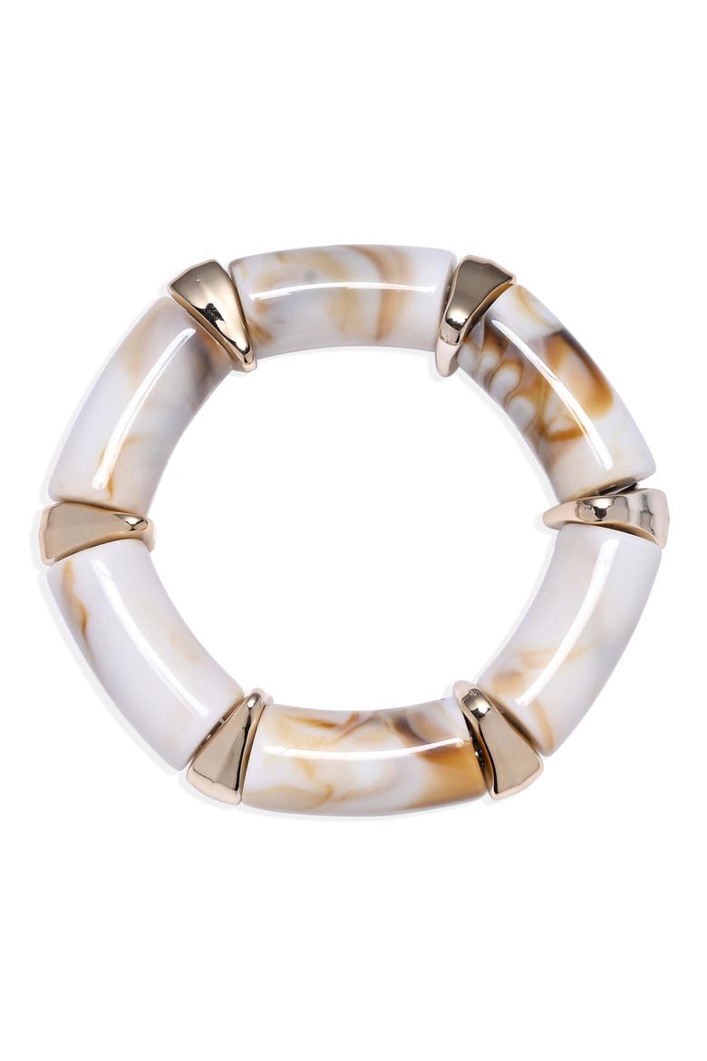Set of 3 Molten Cream Bracelets, Alternate, color, GOLD