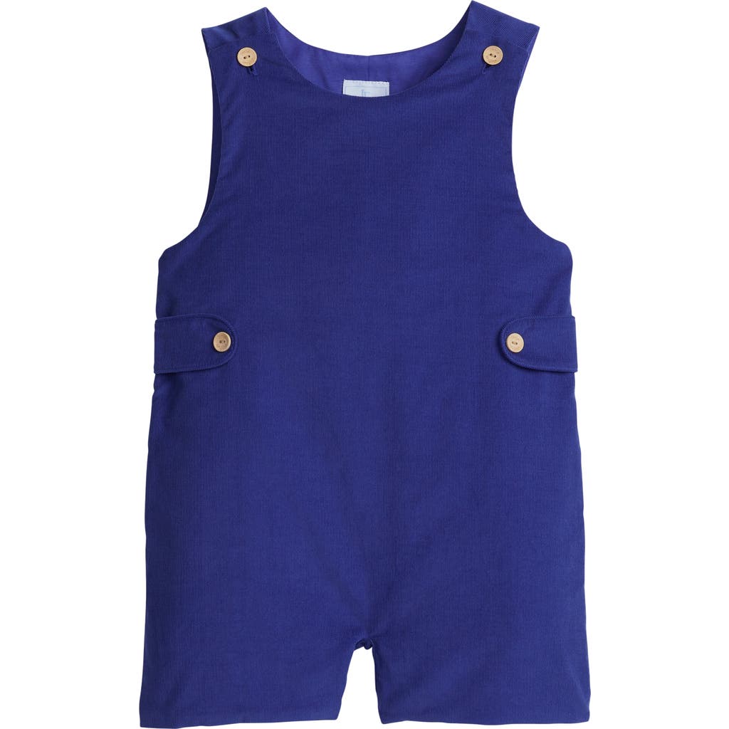 Little English Kids' Corduroy Button Tab John John In Blue