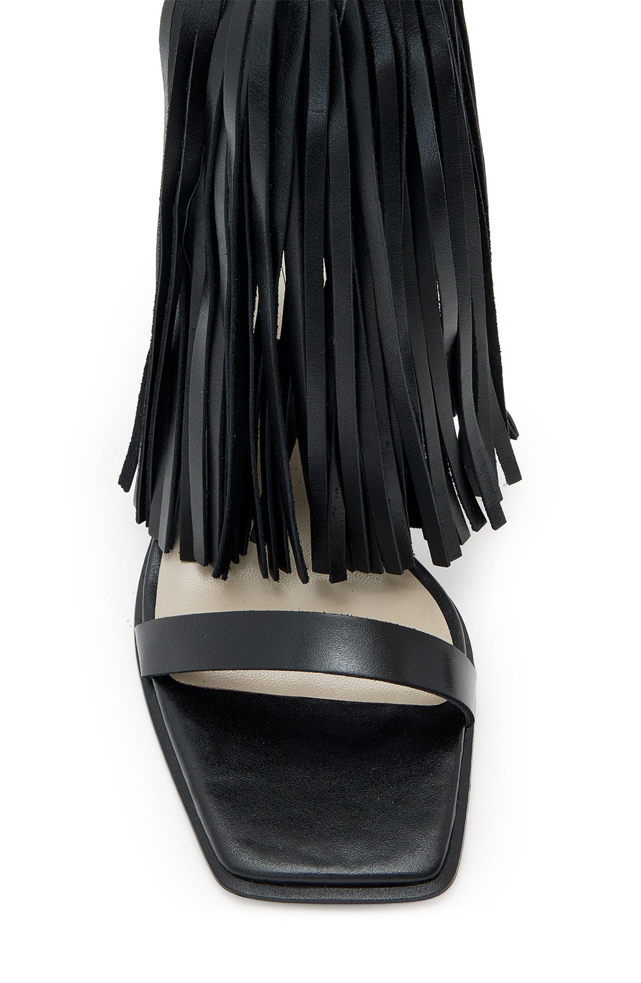 AllSaints Paola Ankle Strap Sandal, Alternate, color, Black