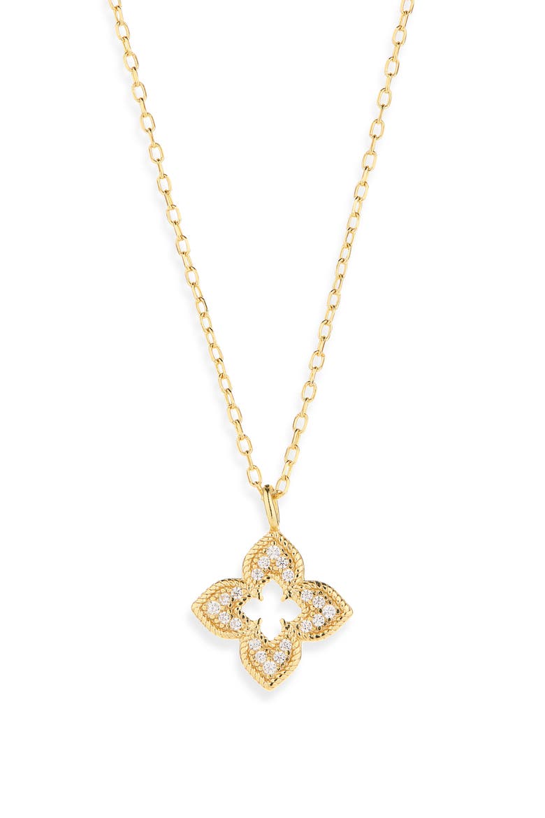 Pointed Quad Pendant Necklace, Alternate, color, GOLD
