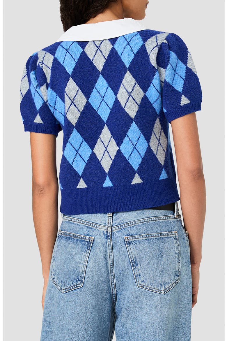 Koda Argyle Knit Combo Sweater, Alternate, color, OVERSIZED ARGYLE