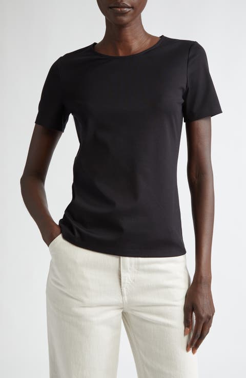 Stretch Cotton Crewneck T-Shirt