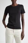 Lafayette 148 New York Stretch Cotton Crewneck T-Shirt