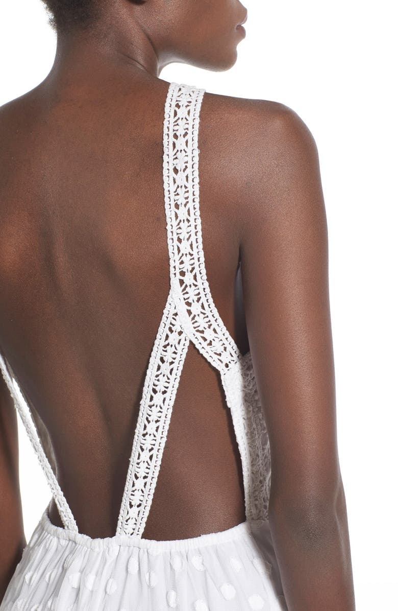 Tularosa 'Kyle' Embroidered High Neck Dress, Alternate, color, 