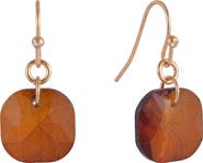 Laundry by Shelli Segal Cushion Cut Crystal Drop Earrings