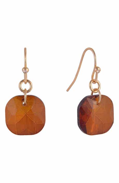 Laundry by Shelli Segal Cushion Cut Crystal Drop Earrings