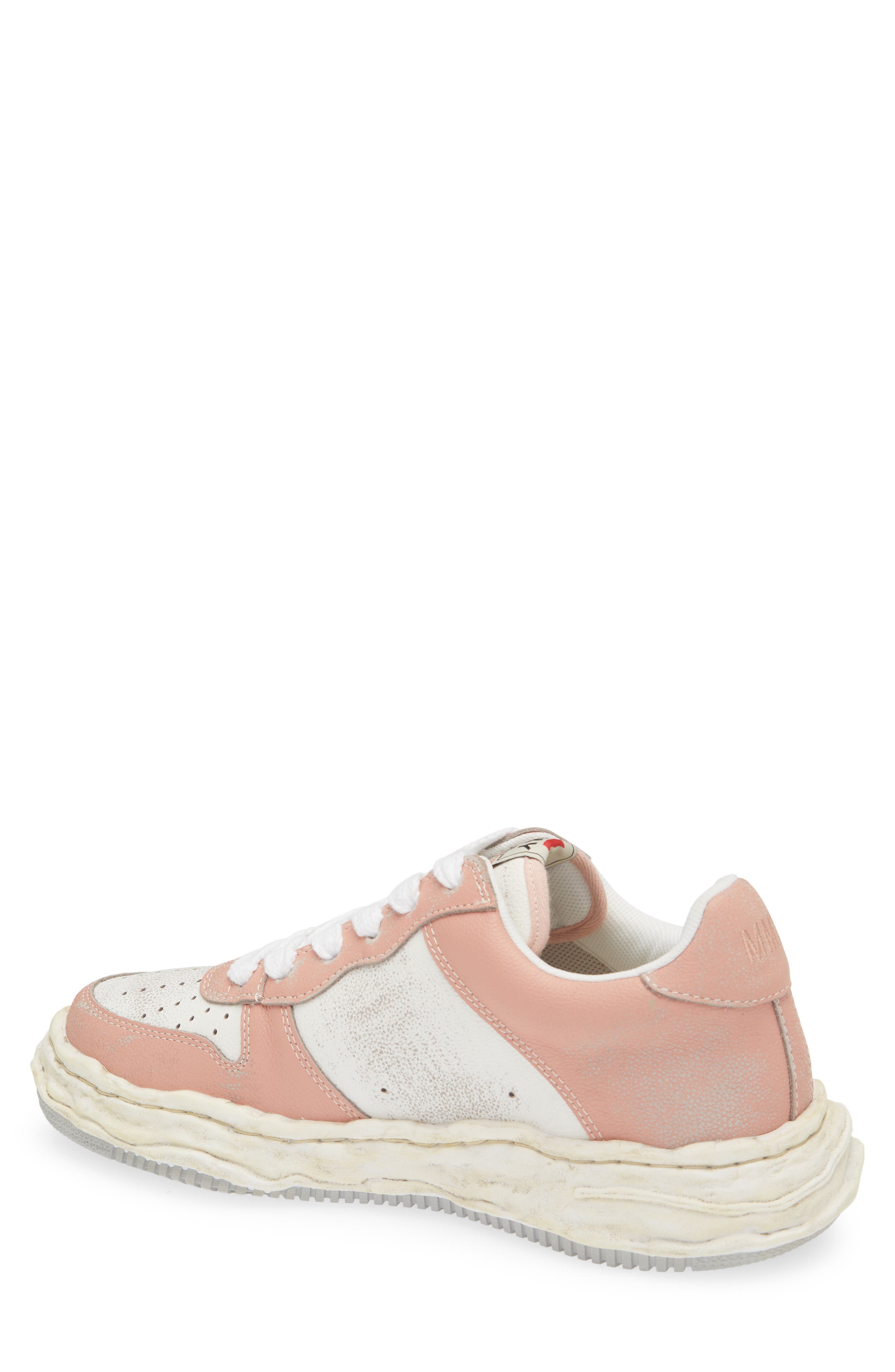 Wayne OG Sole Leather Sneaker, Alternate, color, PINK/ WHITE