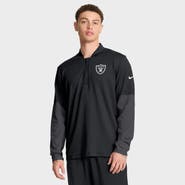 Nike Men's Nike Black Las Vegas Raiders Sideline Dri-FIT Half-Zip Pullover