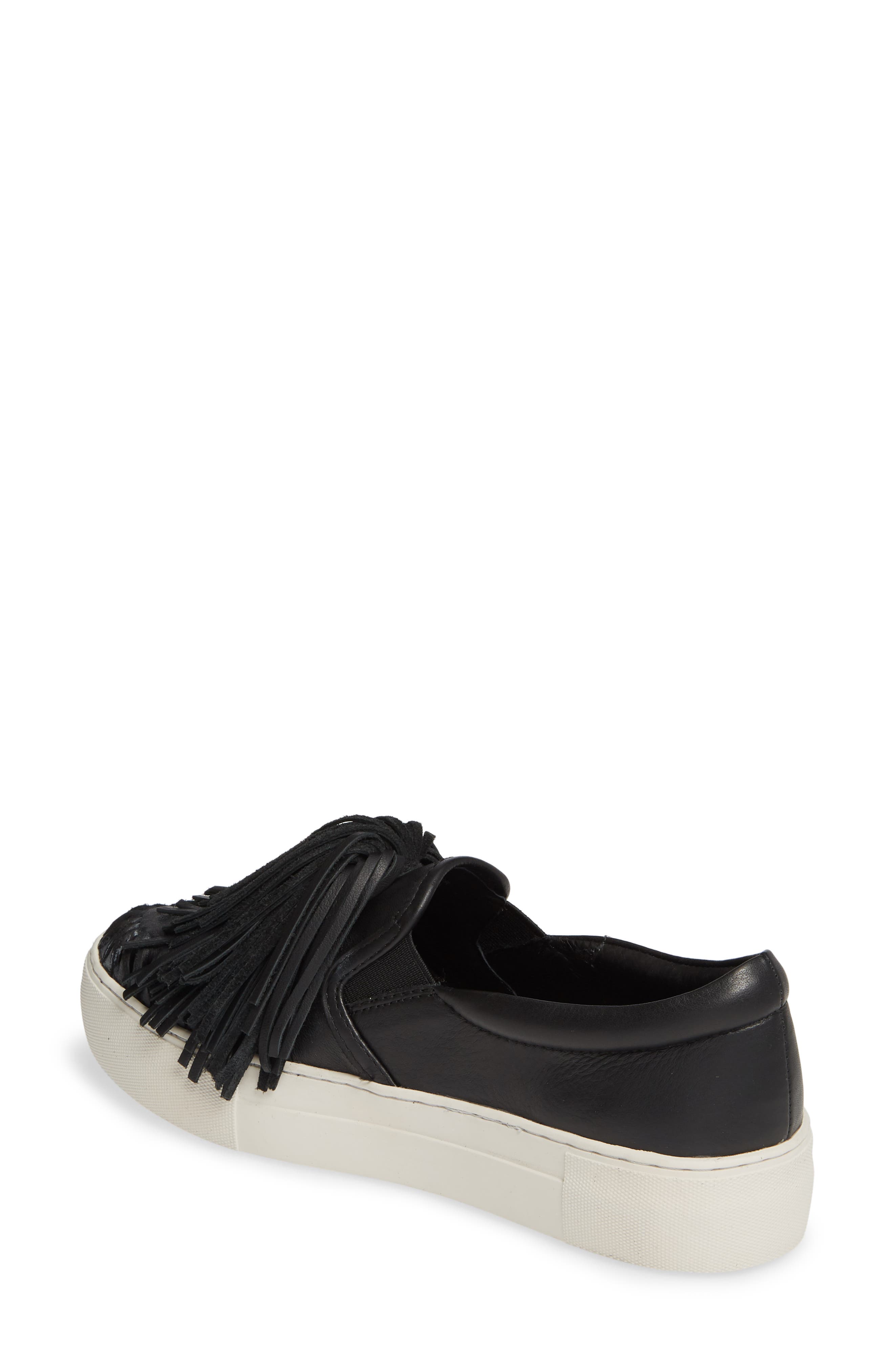JSlides Aria Fringe Slip-On Platform Sneaker, Alternate, color, 