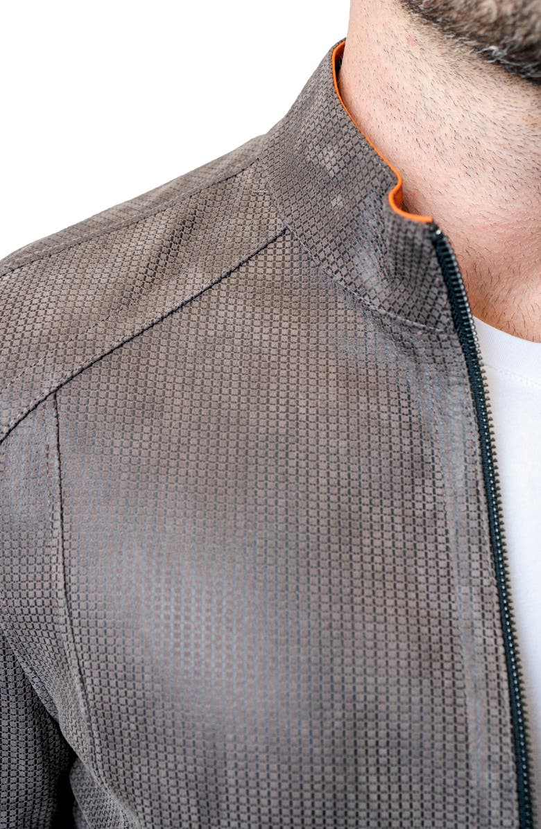 Maceoo Leather & Suede Reversible Jacket, Alternate, color, 