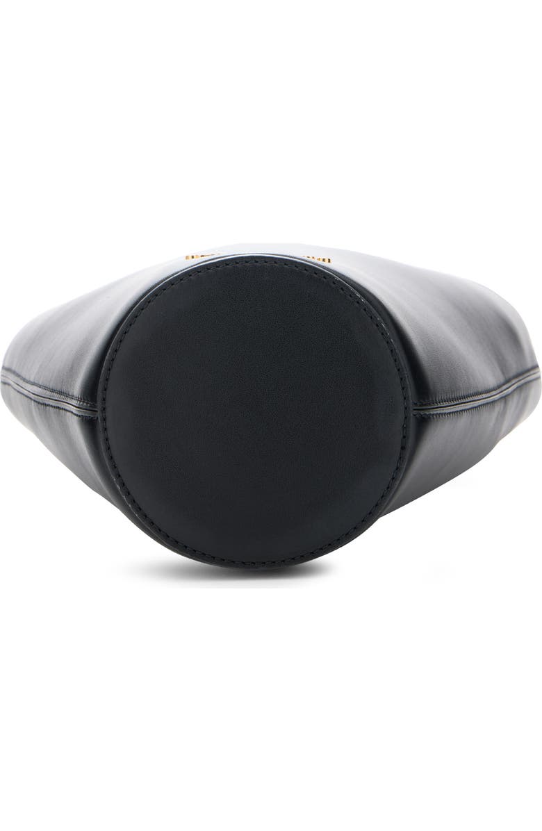 Jacquemus Le Petit Bambola Leather Bucket Bag, Alternate, color, Black